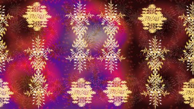 Renkli elementlerle Raster ilginç desen