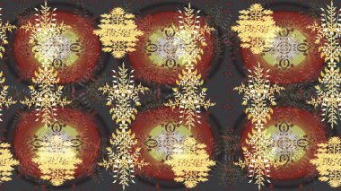 Renkli elementlerle Raster ilginç desen