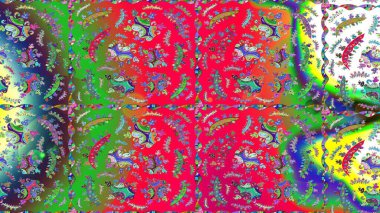 Renkli elementlerle Raster ilginç desen