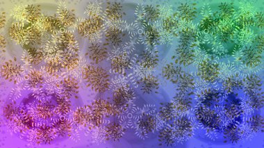 Renkli elementlerle Raster ilginç desen