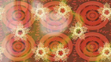 Renkli elementlerle Raster ilginç desen