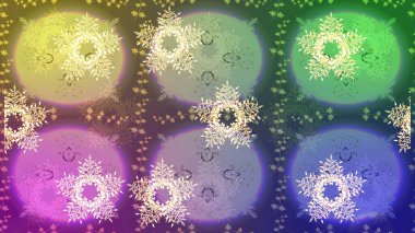 Renkli elementlerle Raster ilginç desen