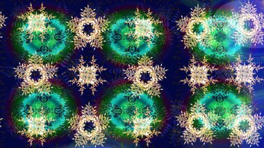 Renkli elementlerle Raster ilginç desen