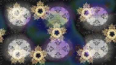 Renkli elementlerle Raster ilginç desen