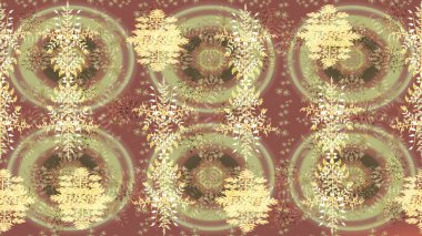 Renkli arka planda izole tatlı kar taneleri. Soyut kış süsü. Yuvarlak raster kar tanesi. Güzel kar tanesi. Raster illüstrasyonu.