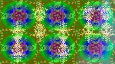 Renkli elementlerle Raster ilginç desen