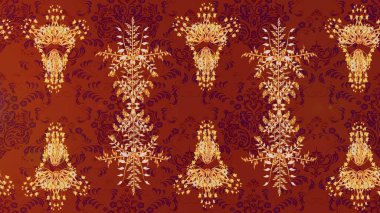 Kar Tanesi Raster illüstrasyonu. Kırmızı, kahverengi ve turuncu renklerde izole edilmiş. Kış kar tanesi. Kar Tanesi Simgesi.