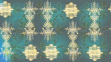 Kış arka plan. Noel kar taneleri ile arka plan. Raster Noel renkli arka plan ile sevimli kar tanesi. Raster illüstrasyon.