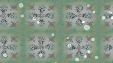 Renkli unsurlarla hareketli arka plan görüntüleri. Çiçekler. Eski model. Bayrak tarzı. Video kaydı. Şablon. Döngü. Kusursuz..