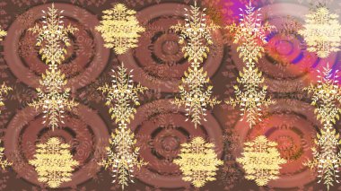 Kar tanesi rengarenk desen. Raster illüstrasyonu. Kar taneleri deseni. Raster kar taneleri arka planda. Soyut kar taneleri arkaplanda izole edilmiş düz tasarım.