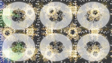 Raster illustration. Christmas festive background. Christmas snowflake of decoration on snow.