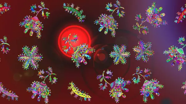 Güzel kumaş deseni. Bahar çiçekleriyle güzel bir çiçek deseni çizmişsin. Raster illüstrasyonu.