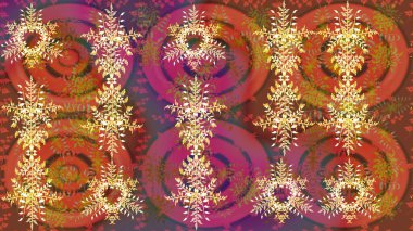 Raster illüstrasyonundaki çiçek desenli çizim. Kahverengi, pembe ve turuncu renkli çiçekler. Renkli Bahar Teması eskiz kalıbı. Düz Çiçek Elementleri Tasarımı.