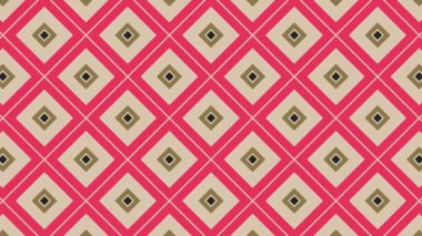 Renkli unsurlarla hareketli arka plan görüntüleri. Çiçekler. Eski model. Bayrak tarzı. Altın, altın. Video kaydı. Şablon.