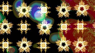 Raster illüstrasyonu. Kar taneleri deseni. Kar taneleri arka planda. Kar tanesi süsleme deseni. Arkaplanda soyut kar taneleri izole edilmiş düz tasarım.