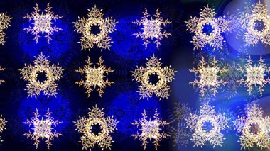 Renkli kar taneleri Raster çizimi. Raster mavisi, siyah ve nötr kar tanesinden izole edilmiş. Güzel kış süsleri..