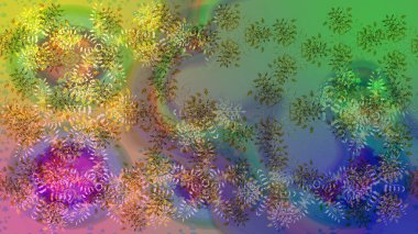 Kar tanesi ikonu, izole edilmiş. Renkli arka planda güzel kar taneleri. Düz dizayn. Raster illüstrasyonu.