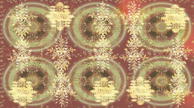 Kar Tanesi Mozaik ikonu. Siluet kar taneleri izole edilmiş bej, kahverengi ve nötr renkler. Düz dizayn. Sembol kışı, donmuş, Noel, yeni yıl tatili. Grafiksel element dekorasyonu. Raster çizimi..