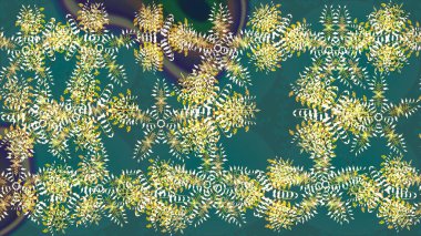 Düşen Noel stili kar taneleri. Güzel raster mavisi, yeşil ve nötr kar taneleri renkli bir arka planda izole edilmiş. Kar taneleri, kar yağışı. Görüntü.