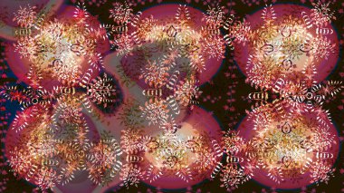 Kahverengi, kırmızı ve bej renklerde izole edilmiş. Kar Tanesi Simgesi. Kış kar tanesi. Kar Tanesi Raster çizimi.