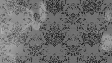 Çiçekli çizim şekli. Gri ve kahverengi renkli çiçekler. Renkli Bahar Teması eskiz kalıbı. Düz Çiçek Elementleri Tasarımı.