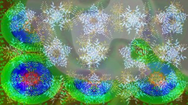 Çiçekli çiçek deseni, suluboya. Yeşil ve nötr renklerde çiçekler. Renkli Bahar Teması eskiz kalıbı. Düz Çiçek Elementleri Tasarımı. Raster illüstrasyonu.