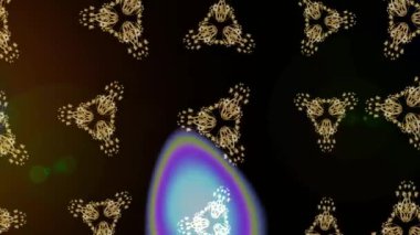 Renkli unsurlarla hareketli arka plan görüntüleri. Çiçekler. Eski model. Bayrak tarzı. Video kaydı. Şablon. Döngü. Kusursuz..