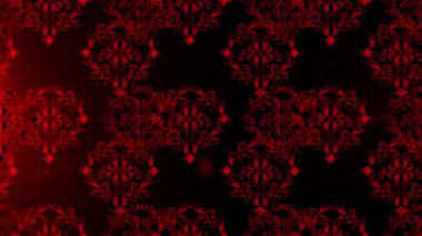 Renkli unsurlarla hareketli arka plan görüntüleri. Çiçekler. Eski model. Bayrak tarzı. Video kaydı. Şablon. Döngü. Kusursuz..