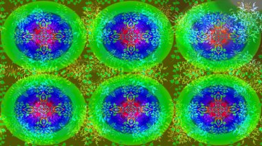 Küçük çiçekteki sevimli çiçek deseni. Yeşil renkte çiçekler.