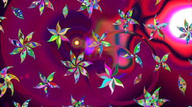 Doğum günü kartı ya da düğün davetiyesi. Raster illüstrasyonu. Çiçekli tebrik kartı. Suluboya çiçek buketi. Çiçek arkaplan. Mor, kahverengi ve kırmızı renklerde.