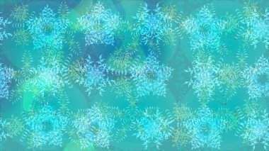 Kışın sembolü. Renkli arka planda izole edilmiş suluboya kar taneleri. Kar tanesi kışı. Raster illüstrasyonu.