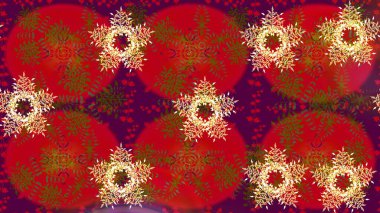 Raster illüstrasyonu. Kırmızı renklerde. Raster illüstrasyonunda kusursuz çiçek deseni. Güzel kumaş deseni.