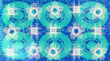 Kar tanesi rengarenk desen. Raster illüstrasyonu. Raster kar taneleri arka planda. Soyut kar taneleri arkaplanda izole edilmiş düz dizayn. Kar taneleri deseni.