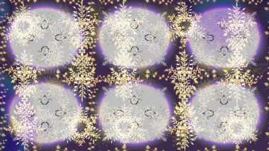 Grafiksel element dekorasyonu. Raster illüstrasyonu. Tarafsız, gri ve menekşe rengi kar tanesi işareti. Düz dizayn. Sembol kışı, donmuş, Noel, yeni yıl tatili. Kar Tanesi mozaik simgesi.