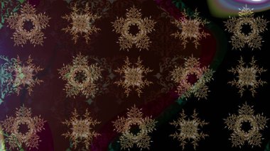 Küçük çiçekteki sevimli çiçek deseni. Raster illüstrasyonu. Çizim.