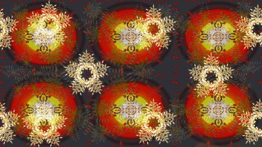 Raster Noel soyut renkli arka plan ve düşen kar tanesi. Noel süslemeleri ve Noel süslemeleri.