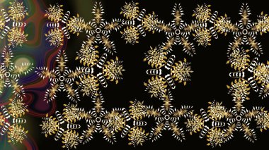 El çizimi, dövme stili karalama, kumaş tasarımı ve Raster illüstrasyonunda kartlar. Sanat terapisi tarzı için siyah, kahverengi ve gri mandala şekilli kar taneleri..