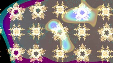 Kışın sembolü, mutlu noeller, mutlu yeni yıl kutlaması Raster illüstrasyonu. Basit bir kar tanesi. Soyut duvar kâğıdı, ambalaj dekorasyonu. Kahverengi, bej ve nötr renklerde şirin kar taneleri.