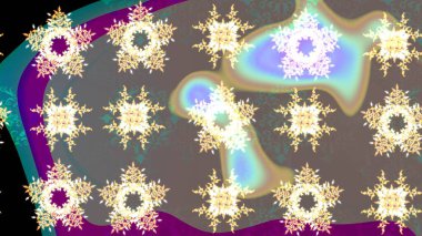 Noel kahverengisi, bej rengi ve nötr. Raster illüstrasyonu. Sihirli kahverengi, bej ve nötr tatil soyut arka plan yıldız ve düşen kar taneleri.