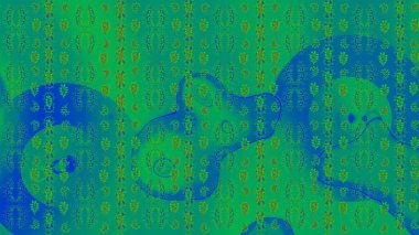 İllüstrasyon kar tanesi. Güzel dekorasyon. Kışın sembolü. Yeşil, mavi ve kahverengi renkli suluboya kar taneleri.