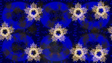 Raster kar taneleri arka planda. Kar tanesi rengarenk desen. Raster illüstrasyonu. Kar taneleri deseni. Soyut kar taneleri arkaplanda izole edilmiş düz tasarım.