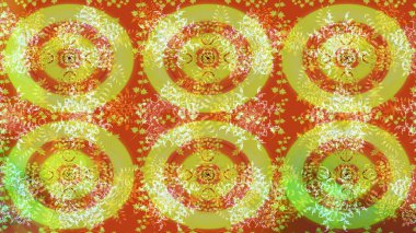 Kar Tanesi Simgesi. Raster illüstrasyonu. Raster illüstrasyonu. Turuncu, sarı ve yeşil renklerde izole edilmiş kar taneleri.