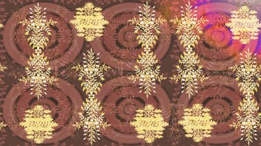 Raster kar taneleri arka plan. Snowflakes desen. Raster resim. Renk arka plan üzerinde izole soyut kar taneleri ile düz tasarım. Kar tanesi renkli desen.