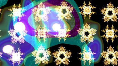 Renkli Bahar Teması eskiz kalıbı. Düz Çiçek Elementleri Tasarımı. Raster illüstrasyonundaki çiçek desenli çizim. Siyah renkte çiçekler.