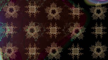 Çiçeksel fantezi tasarımı ve parlak bir arka plan çizimi. Renkli Bahar Teması eskiz kalıbı. Düz Çiçek Elementleri Tasarımı.