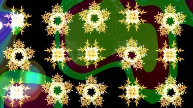 Raster Noel soyut renkli arka plan ve düşen kar tanesi. Dekorasyon kış kar ikonları. Kar Taneleri Raster illüstrasyonu.