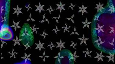 Küçük çaplı çiçeklerdeki basit şirin desenler. Tekstil veya kitap kapakları, imalat, duvar kağıtları, baskı, hediye paketi ve yapıştırma kitabı için çiçek eskizi geçmişi. Raster illüstrasyonu.