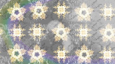 Gri, nötr ve bej renklerde suluboya kar taneleri. Kışın sembolü. Güzel dekorasyon. Raster çizimi kar taneleri.