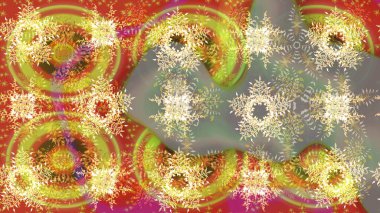 Renkli kar taneleri Raster çizimi. Raster sarısı, bej ve nötr kar tanelerinden izole edilmiş. Güzel kış süsleri..