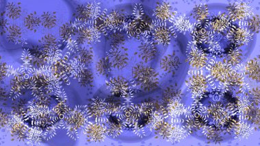 Renkli arka plan üzerinde izole sevimli kar taneleri. Raster resim. Soyut mandala veya kaprisli kar tanesi hat sanat tasarım.